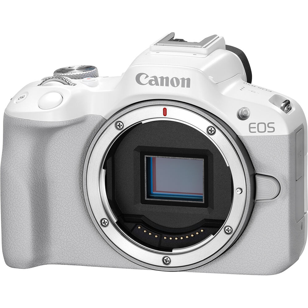 Canon EOS R50 Mirrorless Camera (Body, White)