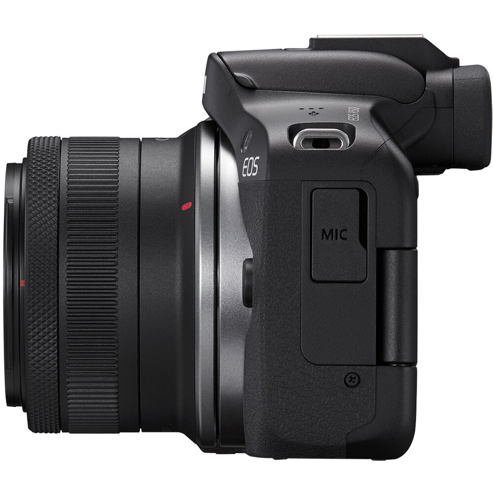 Canon EOS R50 Mirrorless Camera w/ RF-S 18-45mm f/4.5-6.3 IS STM Lens (Black)