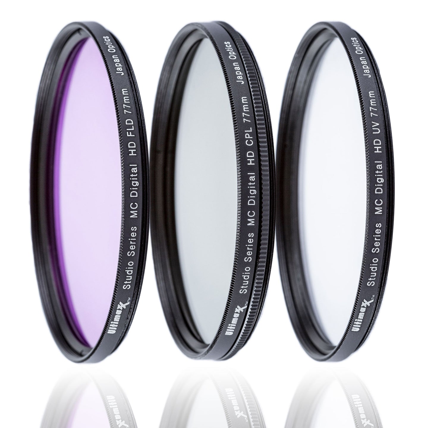 ULTIMAXX 3 Piece Multi Coated HD Filter Kit 82mm (UV, CPL, FLD)