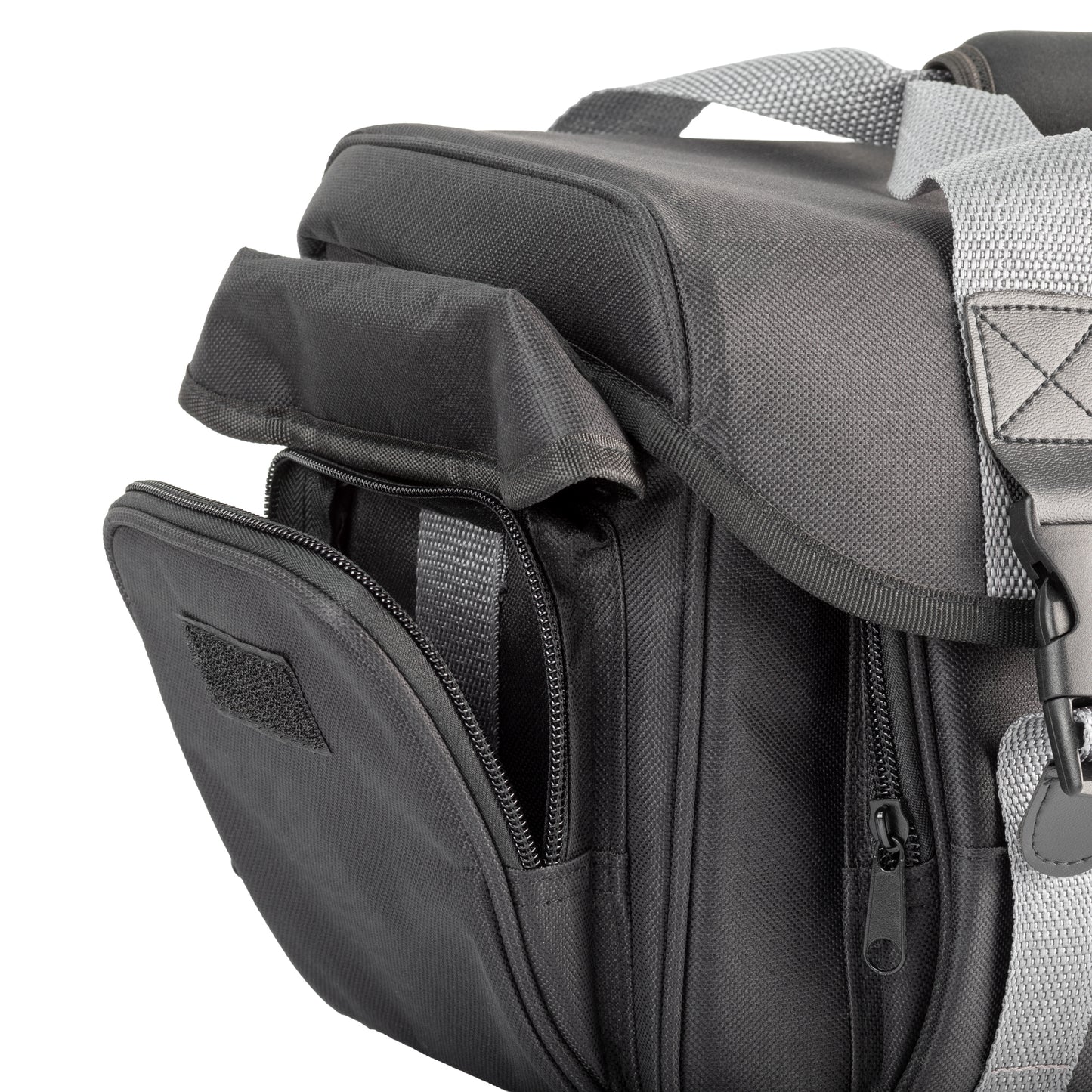 Ultimaxx Water-Resistant Gadget Bag for Electronics: Adjustable, Padded Dividers for Customization - Larger with Dual Buckles
