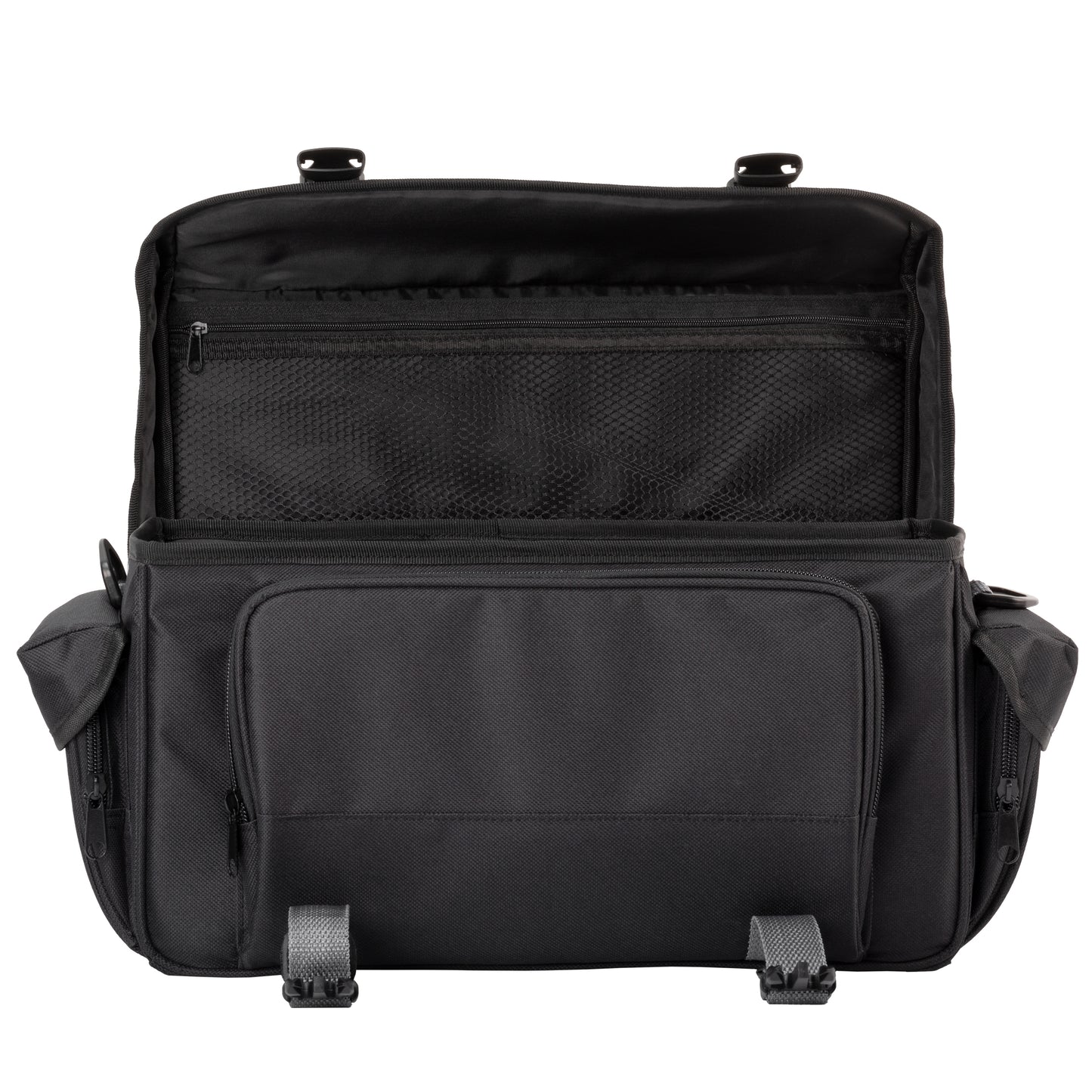 Ultimaxx Water-Resistant Gadget Bag for Electronics: Adjustable, Padded Dividers for Customization - Larger with Dual Buckles