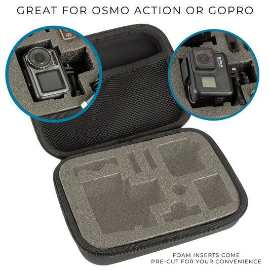 ULTIMAXX Medium Carry Case / Bag for DJI Osmo Action and Go-Pro HEROs