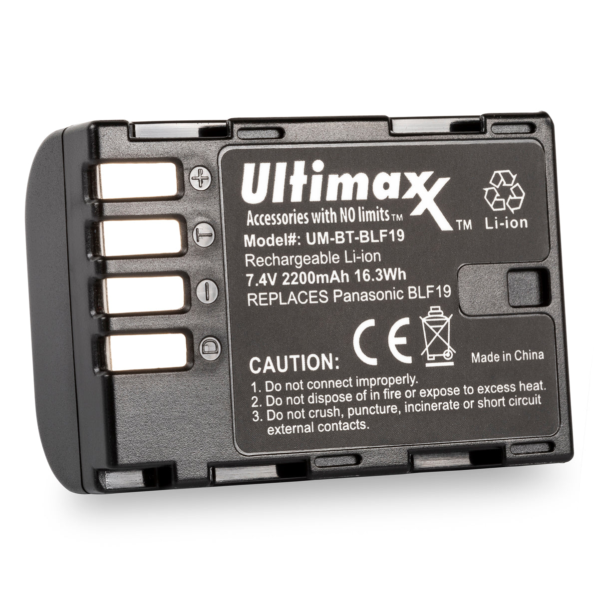 ULTIMAXX Replacement Battery for Panasonic  DMW-BLF19 2200mAh