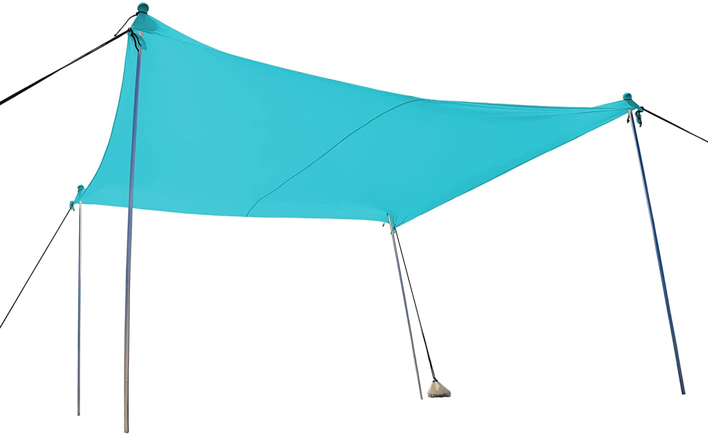 Ready Covers SunShade 10x10 w/4 Poles - Aqua